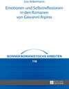 Buchcover Emotionen und Selbstreflexionen in den Romanen von Giovanni Arpino