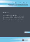 Buchcover Unternehmerische Freiheit in deutscher KGaA und britischer PLC
