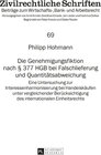 Buchcover Die Genehmigungsfiktion nach § 377 HGB bei Falschlieferung und Quantitätsabweichung