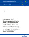 Buchcover Einwilligungs- und Genehmigungsmöglichkeiten in den Korruptionsdelikten der §§ 299 und 331 ff. StGB