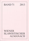 Buchcover Wiener Slawistischer Almanach Band 71/2013
