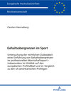 Buchcover Gehaltsobergrenzen im Sport