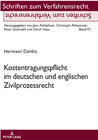 Buchcover Kostentragungspflicht im deutschen und englischen Zivilprozessrecht