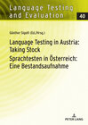 Buchcover Language Testing in Austria: Taking Stock/Sprachtesten in Österreich: Eine Bestandsaufnahme