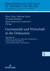 Buchcover Germanistik und Wirtschaft in der Diskussion