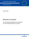 Buchcover «Revocatio in servitutem»