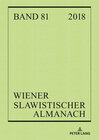 Buchcover Wiener Slawistischer Almanach Band 81/2018