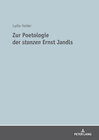 Buchcover Zur Poetologie der «stanzen» Ernst Jandls