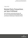 Buchcover Related Party Transactions auf dem Prüfstand