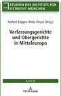 Buchcover Verfassungsgerichte und Obergerichte in Mitteleuropa