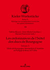 Buchcover Les ordonnances de l’hôtel des ducs de Bourgogne
