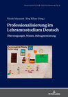 Buchcover Professionalisierung im Lehramtsstudium Deutsch