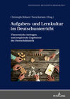 Buchcover Aufgaben- und Lernkultur im Deutschunterricht