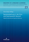 Buchcover Satzverarbeitung in der Erst- und Zweitsprache Deutsch