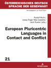 Buchcover European Pluricentric Languages in Contact and Conflict
