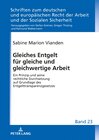 Buchcover Gleiches Entgelt für gleiche und gleichwertige Arbeit