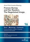 Buchcover Frances Burney and her readers. The negotiated image.