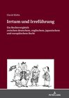 Buchcover Irrtum und Irreführung