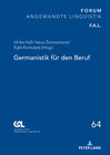 Buchcover Germanistik für den Beruf
