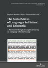 Buchcover The Social Status of Languages in Finland and Lithuania