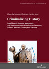 Buchcover Criminalizing History