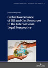 Buchcover Global Governance of Oil and Gas Resources in the International Legal Perspective