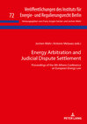 Buchcover Energy Arbitration and Judicial Dispute Settlement