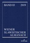 Buchcover Wiener Slawistischer Almanach Band 83/2019