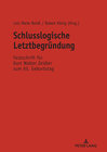 Buchcover Schlusslogische Letztbegründung