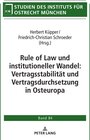 Buchcover Rule of Law und institutioneller Wandel: Vertragsstabilität und Vertragsdurchsetzung in Osteuropa