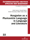 Buchcover Hungarian as a Pluricentric Language in Language and Literature