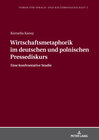 Buchcover Wirtschaftsmetaphorik im deutschen und polnischen Pressediskurs