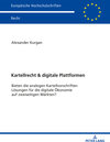 Buchcover Kartellrecht & digitale Plattformen