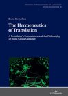 Buchcover The Hermeneutics of Translation