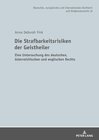 Buchcover Die Strafbarkeitsrisiken der Geistheiler