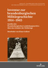 Buchcover Inventar zur brandenburgischen Militärgeschichte 1914−1945