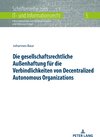 Buchcover Die gesellschaftsrechtliche Außenhaftung für die Verbindlichkeiten von Decentralized Autonomous Organizations