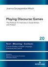 Buchcover Playing Discourse Games