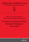 Buchcover Fernando González Ochoa. Estudios filológicos de su obra