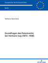 Buchcover Grundfragen des Patentrechts bei Hermann Isay (1873-1938)