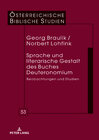 Buchcover Sprache und literarische Gestalt des Buches Deuteronomium