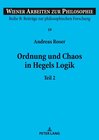 Buchcover Ordnung und Chaos in Hegels Logik