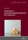 Buchcover Prekarität in deutschsprachigen Romanen der Gegenwart