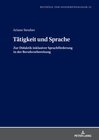 Buchcover Tätigkeit und Sprache