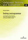 Buchcover Testing Lexicogrammar