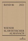 Buchcover Wiener Slawistischer Almanach Band 86/2021