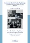 Buchcover Kurze Geschichte der Psychologie und Psychotherapie (1783–2020)