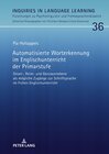 Buchcover Automatisierte Worterkennung im Englischunterricht der Primarstufe