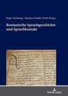 Buchcover Romanische Sprachgeschichte und Sprachkontakt