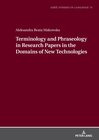 Buchcover Terminology and Phraseology in Research Papers in the Domains of New Technologies